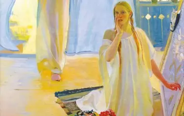  Олександър Мурашко (1875-1919), "Тераса. Благовещение", 1907-1908.