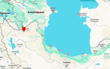  Мястото на инцидента - в планинска верига, непосредствено до границата с Азербайджан.