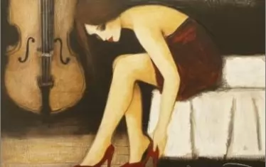  Творба на Фабио Калвети, вдъхновена от музиката.