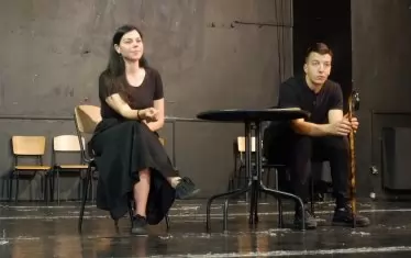 Александър Караколев в партньорство с Никол Василева.