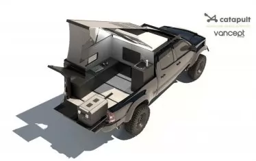 Разпределението в каросерията е функционално като в истински кемпер