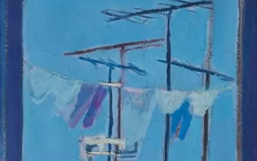 "Антени", 1971, маслени бои върху платно.