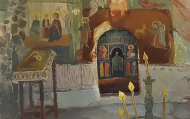 Художничката се обръща към старите църкви.