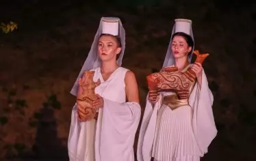  Моменти от досега представените мистерии на траките в рамките на тазгодишното издание на фестивала.