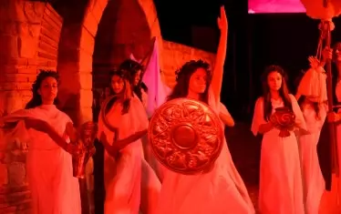  Моменти от досега представените мистерии на траките в рамките на тазгодишното издание на фестивала.