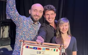  С режисьорката Ана Батева икомпозитора Стефан Здравески.