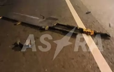 Отломки от дрон мижеха да се видят на много места в района