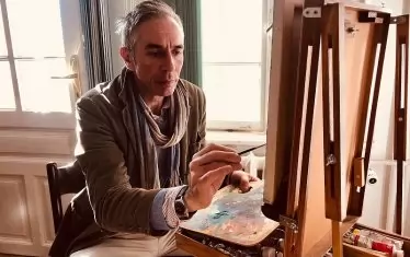  Художникът в ателието си.