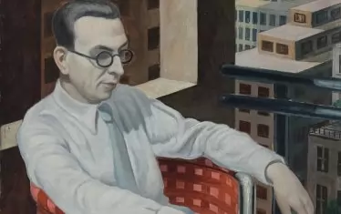  Кирил Цонев, портрет на писателя фантаст Светослав Минков, 1939.