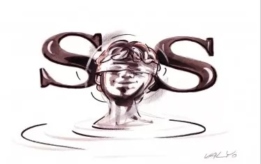 Творба на Валентин Георгиев от 49. Национална изложба на карикатурата.