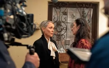 Койна Русева на снимачната площадка