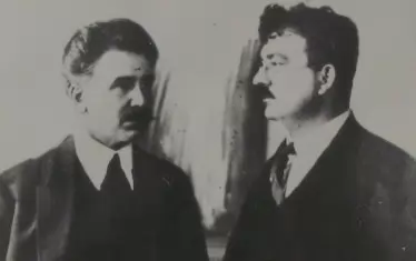 Райко Даскалов с Цанко Церковски (вляво).