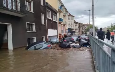 Приливната вълна в Сен Мало, Франция