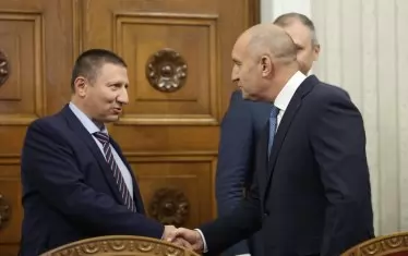 Президентът Румен Радев и и.ф. главен прокурор Борислав Сарафов