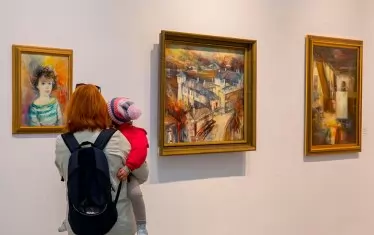  Момент от откриването на изложбата.