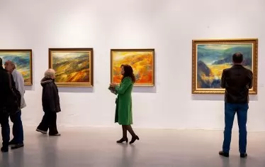  Момент от откриването на изложбата.