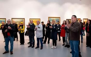  Вернисажът събра десетки колеги и ценители на живописта.
