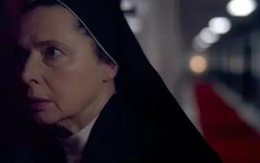 Изабела Роселини, дъщерята на легендите Ингрид Бергман и Роберто Роселини, с единствената женска роля.