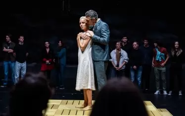 Радина Кърджилова - Медея и Велислав Павлов - Язон в постановката на Деклан Донелан.