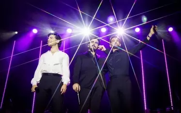 Джанлука Джинобле, Иняцио Боскето и Пиеро Бароне (от ляво на дясно).