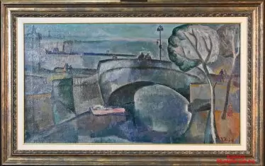  Из изложбата "Пловдивски живописци". Димитър Киров, "Бели нощи - Ленинград".