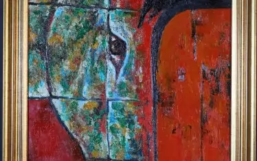  Из изложбата "Пловдивски живописци". Христо Стефанов, "Студия към портрета на едно магаренце".