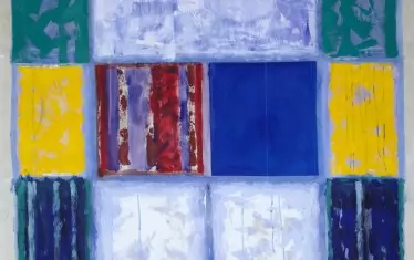  Художникът работи в стила на абстрактния експресионизъм.