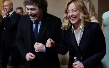  Президентът на Аржентина и премиерът на Италия