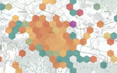 Ситуацията малко след 19:00 ч. тази вечер.