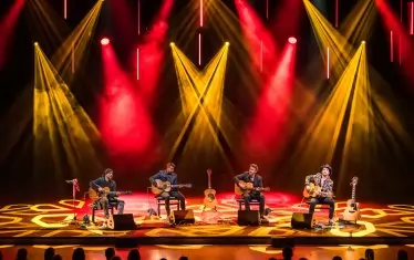  Четиримата музиканти по време на неотдавнашния концерт в Любляна, който БНТ излъчи минаата неделя. 