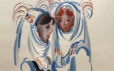  "Моми", 60-те години на ХХ век, акварел върху хартия.