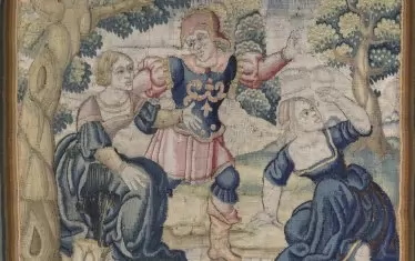  Пейзаж с три фигури, XVII в. 