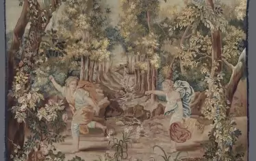  „Надпреварата на Аталанта и Хипомен“, XVIII в., френска кралска манифактура на Бове.