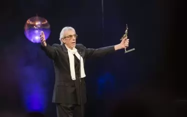 Големият актьор Явор Милушев посрещна статуетката си със стих от Яворов.