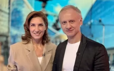 Артистичното семейство Маргита Гошева и Иван Бърнев.