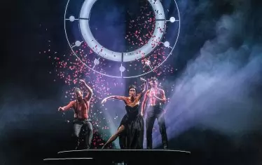 На сцената на Пловдивския театър в "Солунските съзаклятници".