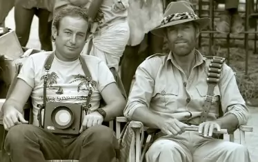  На снимачната площадка на "Рудниците на цар Соломон" (вдясно)