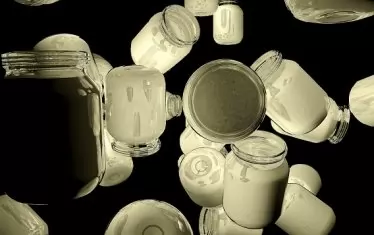 Слав Недев, "Разпръскване на киселото мляко 15 (Карта на осветеността)", 2015–2025, пигментен печат, акрил-бонд