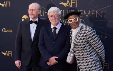 Рон Хауърд, Джордж Лукас и Спайк Лий - трима от режисьорите, дошли да почетат Копола.