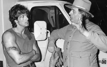 Със Сталоун на снимките на "Рамбо: Първа кръв".