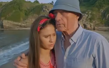 Кадърът с Васил Банов, който Мария Бакалова публикува в своята страница във Фейсбук.