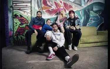 Екипът на филма начело с режисьора Димитрис Георгиев.