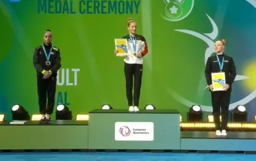 Гимнастичката Валентина Георгиева отново е втора в Европа  