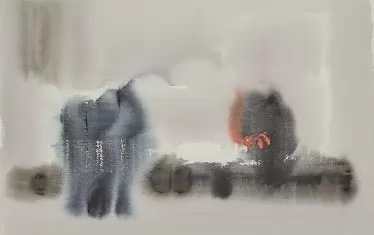    Дечко Узунов (1899-1986), "Без название", ок. 1984, туш, акварел върху хартия.