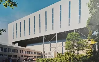 Залата ще бъде изградена във въздуха върху съществуващия комплекс.