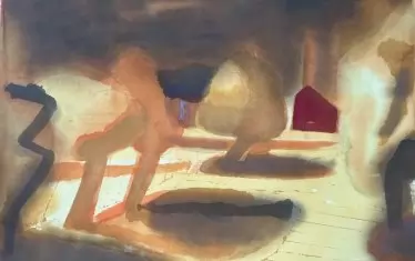 Акварелна творба на Свилен Блажев