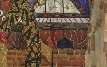    Иван Милев (1897-1927), "Принцеса Турандот", 1922, темпера, златен и сребърен бронз върху хартия.