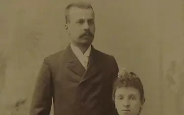 Сава Муткуров със съпругата си Мара Стамболова.