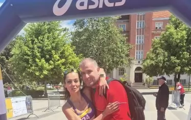 Победителката в женския маратон Маргарита Дренова.