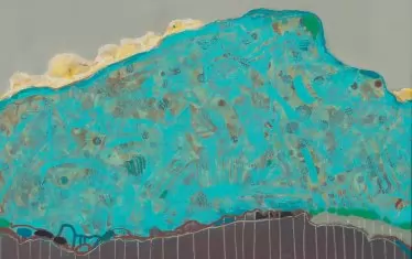 Освен фигурални композиции, Кавръков създава пейзажи и абстракции.